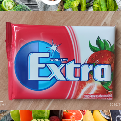 Kẹo Extra Không Đường Hương Dâu